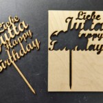 Caketopper Tortentopper Laser Cut