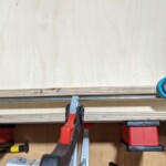 Wäschetruhe mit Lederverkleidung