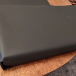 Wäschetruhe mit Lederverkleidung