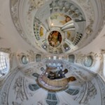 Neues Schloss Schleißheim Panorama Treppenhaus